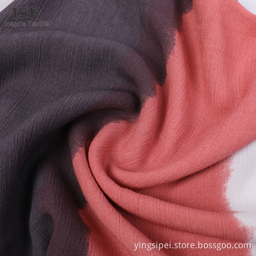 Most Popular Suppliers Woven Crinkle 100% Rayon Dyed Rayon Spun Fabric